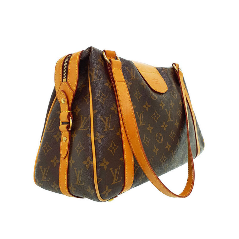 Louis Vuitton Stresa Leather Monogram Bag Shoulder Brown